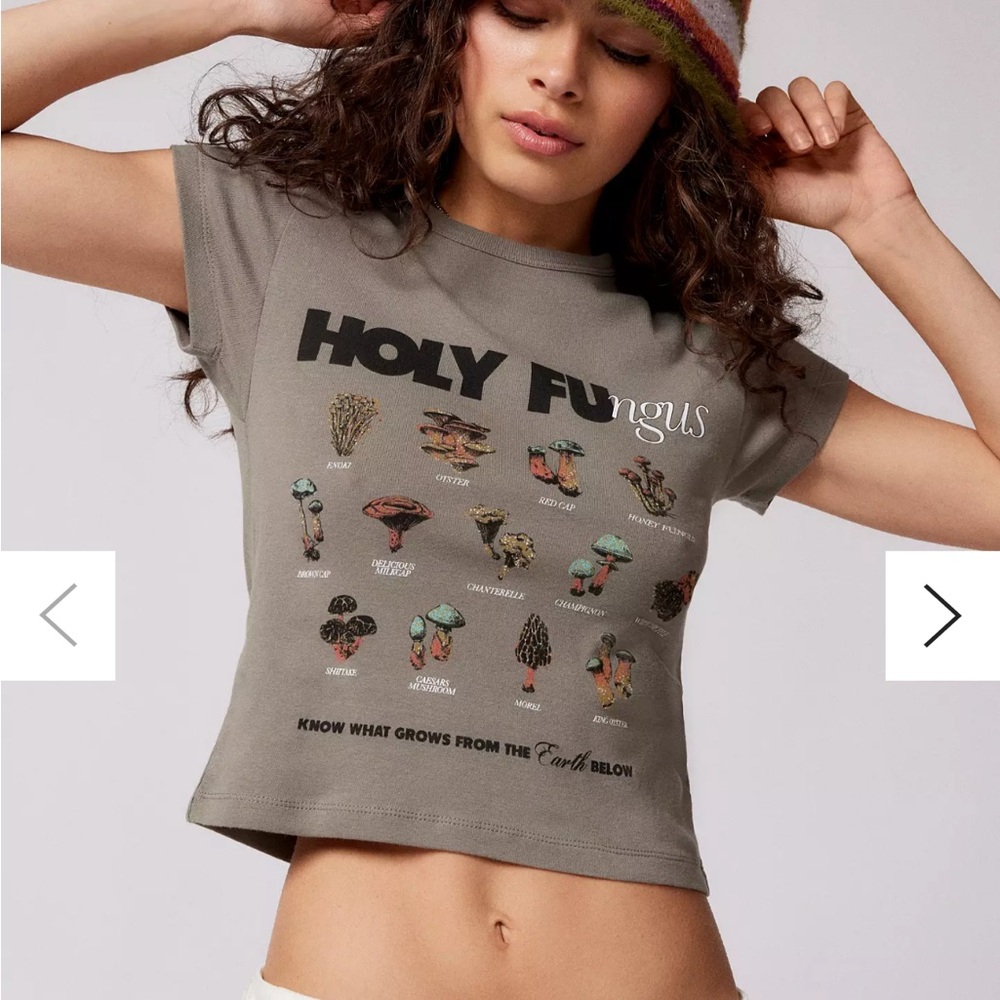 Urban Outfitters Holy Fungus Baby Tee